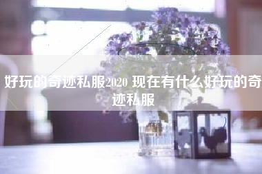 好玩的奇迹私服2020 现在有什么好玩的奇迹私服