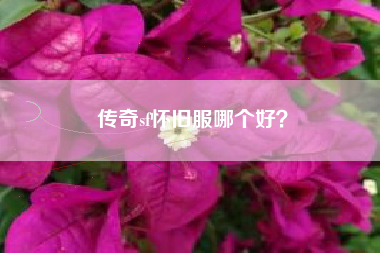 传奇sf怀旧服哪个好？