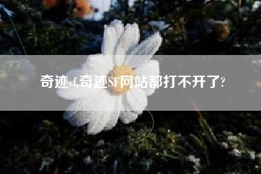 奇迹sf,奇迹SF网站都打不开了?