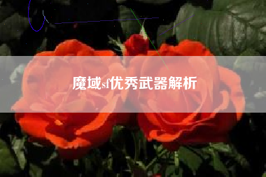 魔域sf优秀武器解析