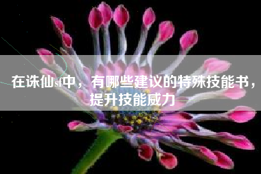 在诛仙sf中，有哪些建议的特殊技能书，提升技能威力