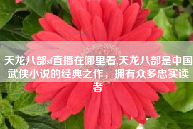 天龙八部sf直播在哪里看,天龙八部是中国武侠小说的经典之作，拥有众多忠实读者