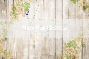 奇迹sf,奇迹SF怎么加点