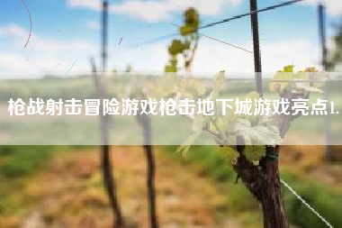 枪战射击冒险游戏枪击地下城游戏亮点1.
