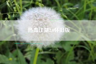热血江湖2.0怀旧版