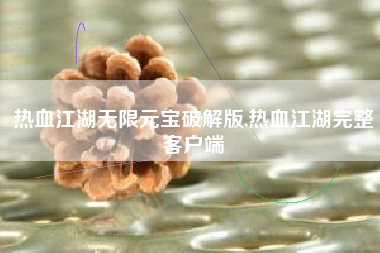 热血江湖无限元宝破解版,热血江湖完整客户端
