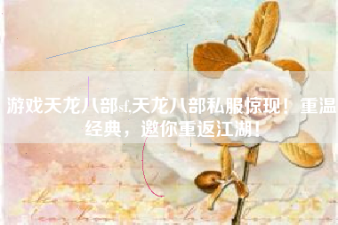 游戏天龙八部sf,天龙八部私服惊现！重温经典，邀你重返江湖！