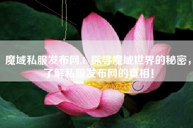 魔域私服发布网,1. 探寻魔域世界的秘密，了解私服发布网的真相！