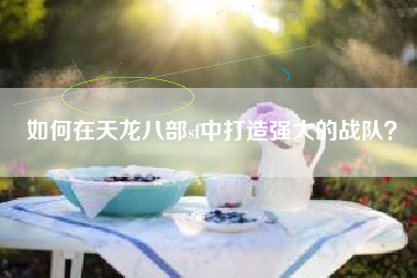如何在天龙八部sf中打造强大的战队？