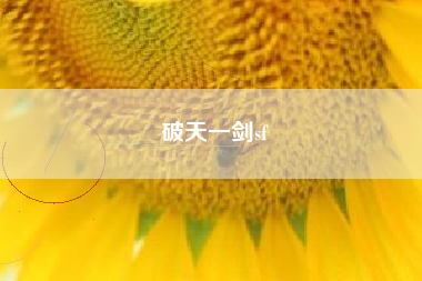 破天一剑sf