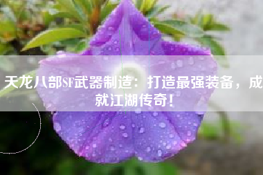 天龙八部SF武器制造：打造最强装备，成就江湖传奇！