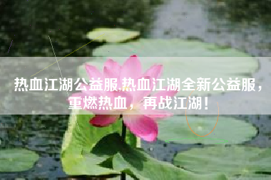 热血江湖公益服,热血江湖全新公益服，重燃热血，再战江湖！
