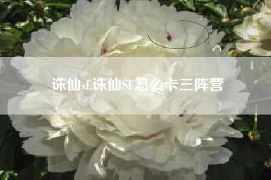 诛仙sf,诛仙SF怎么卡三阵营
