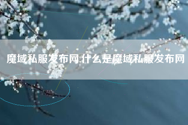 魔域私服发布网,什么是魔域私服发布网