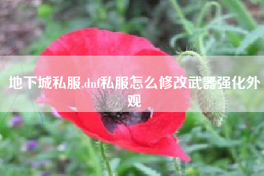 地下城私服,dnf私服怎么修改武器强化外观