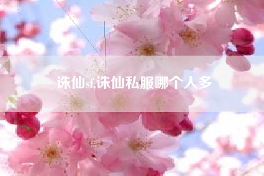 诛仙sf,诛仙私服哪个人多