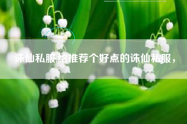 诛仙私服,给推荐个好点的诛仙私服，
