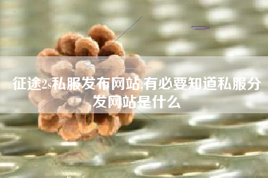 征途2s私服发布网站,有必要知道私服分发网站是什么