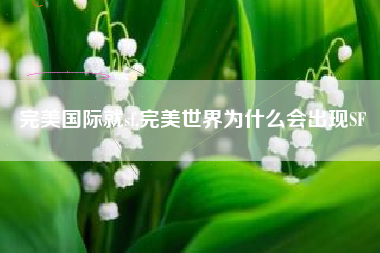 完美国际就sf,完美世界为什么会出现SF
