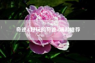 奇迹sf,好玩的奇迹sf端游推荐