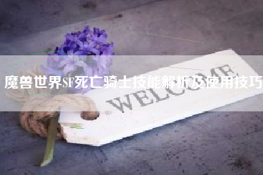 魔兽世界SF死亡骑士技能解析及使用技巧