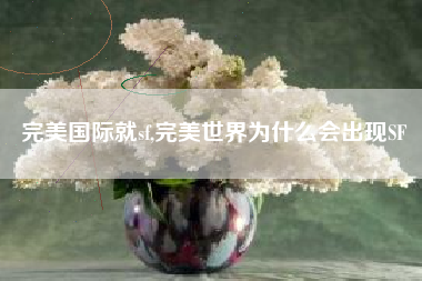 完美国际就sf,完美世界为什么会出现SF