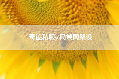 奇迹私服s6局域网架设