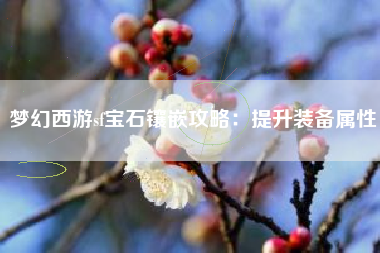 梦幻西游sf宝石镶嵌攻略：提升装备属性