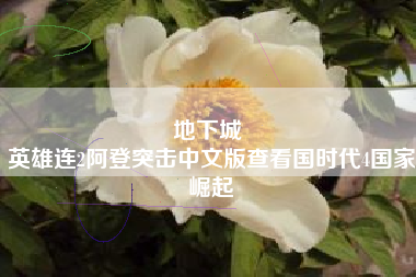 地下城 
英雄连2阿登突击中文版查看国时代4国家崛起