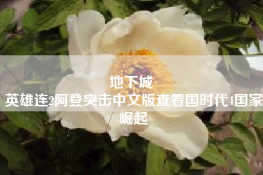 地下城 
英雄连2阿登突击中文版查看国时代4国家崛起